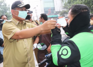 Akhyar Bakal Calon Walikota Medan 2020, Bagikan Ribuan Masker
