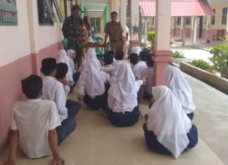 Ini yang Dilakukan Serda Syahruddin Terhadap Calon Peserta PBB dari SMPN 3 Batu Gajah!