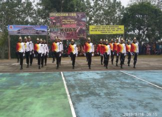 Peringati HUT TNI ke-74, Kodim 0318 Natuna Gelar Lomba PBB dan PPM