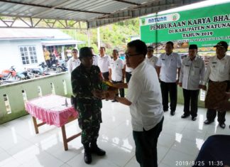 Bupati Natuna, di Wakili Sekda Siswandi, Buka Resmi Karya Bakti TNI 2019
