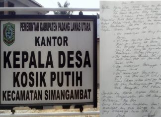 Masyarakat Paluta Minta Bupati Batalkan Pencalonan Kembali, Mantan Oknum Kepala Desa Kosik Putih