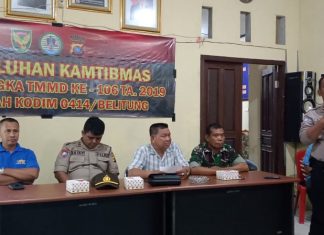 TMMD 106,Pasiter Kodim 0414/Blt Beri Penyuluhan Kamtibmas