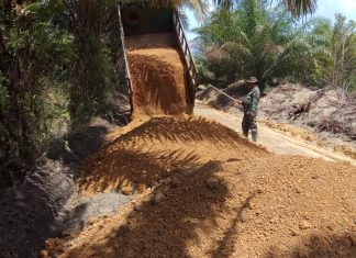 Jalan Tembus Tuntas,TNI Sejahterakan Warga Sijuk Belitung