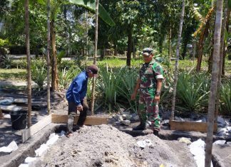 Rehab RTLH TMMD 106 Kodim 0414/Blt Tingkatkan Kualitas Hidup Warga Kurang Mampu