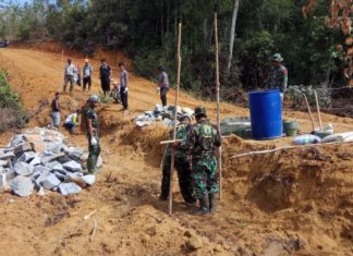 Pasiter Kodim 0414/Blt Lakukan Pengecekan Sebelum dimulainya Pekerjaan TMMD ke-106