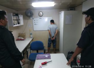 Seorang Pelaku Pencurian di Atas Kapal Bukit Raya, Berhasil di Amankan Petugas