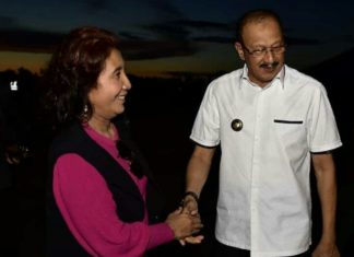 Tiba di Natuna, Menteri Kelautan dan Perikanam RI Disambut Oleh Bupati Hamid Rizal