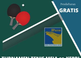 Turnamen Tenis Meja BP Batam Digelar