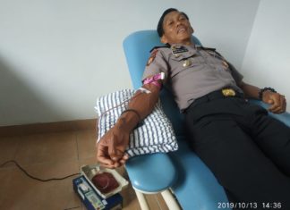 Sikap Peduli AKP Rudi, Donorkan Darah Untuk Pasien Operasi Cesar