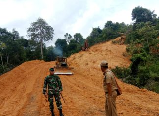 Hari Ke-14, Jalan Tembus TMMD Ke-106 Wilayah Kodim 0318/Natuna, Capai 40 Persen Pengerjaan