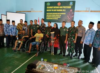 Temu Ramah Bersama Masyarakat Jemaja, Ketua Tim Wasev TMMD Ke-106 Wilayah Kodim 0318/Natuna Bacakan Amanat Kasad