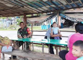 Komsos Bersama Warga Binaan, Serda Saprizal Ajak Masyarakat Jaga Gizi Anak