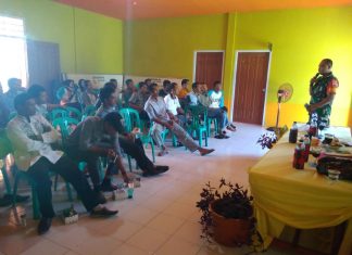 Bersama Babinkamtibmas, Babinsa Purwanto Jadi Narasumber Penyuluhan Hukum