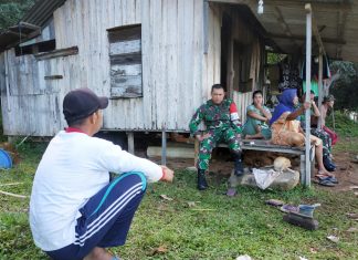 Dansatgas TMMD Ke-106 Wilayah Kodim 0318/Natuna, Sambangi Rumah Warga