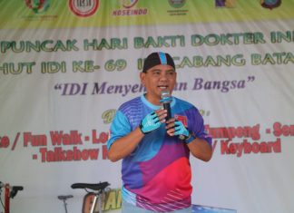 KAPOLDA KEPRI IKUT MERIAHKAN GOWES SEHAT HARI BAKTI DOKTER INDONESIA KE-111 TAHUN 2019