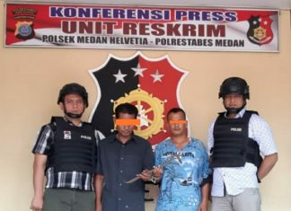 Tim Pegasus Polsek Medan Helvetia Meringkus Dua Pelaku Spesialis Pencuri Rumahan