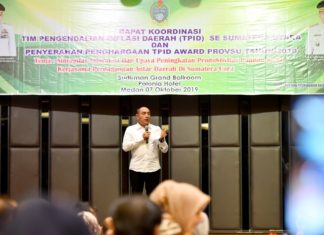 TPID Award 2019 ,Gubsu : Kendalikan Inflasi Seperti Menjaga Tensi
