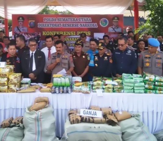 Polda Sumut Musnahkan Barang Bukti Jenis Narkoba