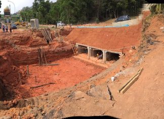 Progres Perbaikan Jalan Pelintas Masuk Bandara Hang Nadim Sudah 40%