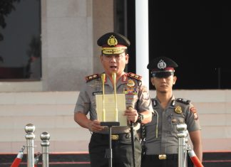 KAPOLDA KEPRI PIMPIN UPACARA HUT KE-48 KORPRI TAHUN 2019