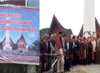 Sah, Tugu dan Makam Silundu Nipahu Raja Sijorat Paraliman Panjaitan di Resmikan di Matio-Balige