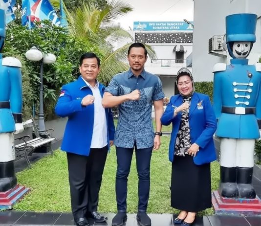 AHY ‘Turun Gunung’ Mantapkan DPD Sumut Konsolidasi Pilkada, Target 50 % Menang di 23 Kab/Kota