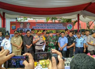 Kapolda Sumut Pimpin Konferensi Pers Akhir Tahun 2019 Dan Musnahkan Narkotika