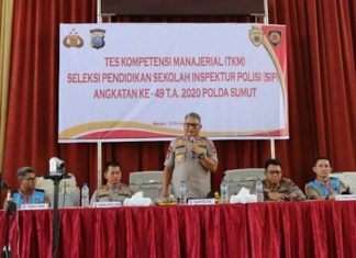 Kapolda Sumut Memberi Arahan Kepada Peserta SIP TA.2020 Di Gedung Naga Hall