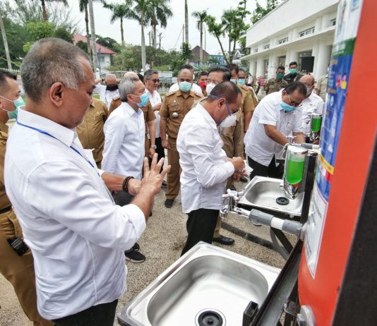 Pemko Medan Terima Bantuan Wastafel Cuci Tangan Dari Gubsu Untuk 21 Kecamatan