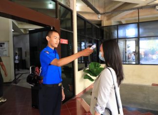 Waspada COVID-19, BP Batam Cek Suhu Tubuh Pegawai dan Pengunjung
