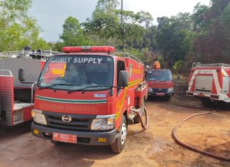 Kebakaran Hutan Terjadi di Area Komplek Pajak Tiban