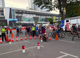 Satlantas Polrestabes Medan Gelar Safety Riding Saat Car Free Day
