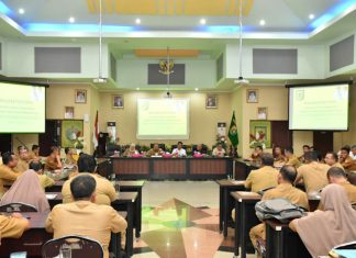 Bupati Kab.Sergai Pimpin Rapat Koordinasi Pemerintahan Dan Pembangunan Di Aula Sultan Serdang