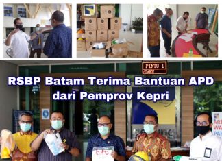 RSBP Batam Terima Bantuan APD dari Pemprov Kepri