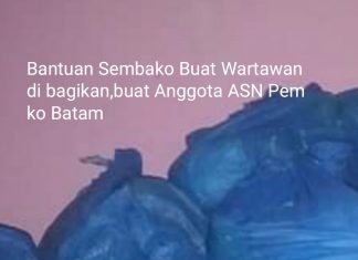 Bantuan Sembako pada Wartawan beralih tangan pada anggota ASN Pemko Batam