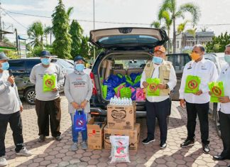 Pemkab Sergai Terima Bantuan Sembako dan Pencegahan Covid-19 dari BITRA dan Pengusaha