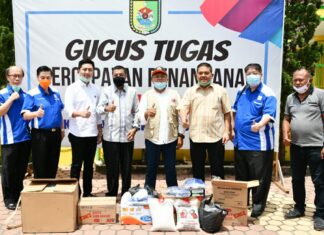 Posko Gugus Tugas Covid-19 Terima Bantuan dari Asosiasi Pengusaha Indonesia (Apindo) Sumatera Utara bersama DPK Apindo Sergai