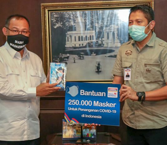Pemko Medan Terima Bantuan 5000 Masker Dari Indomaret