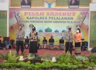 Pisah Sambut Kapolres Pelalawan Dihadiri Bupati Pelalawan Dan Kajari Ka PN