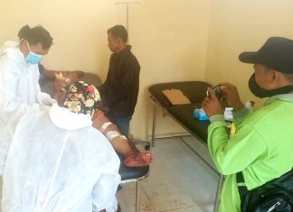 Sofian Warga Bengkalis Dicakar Harimau Sumatera Sedang Menyadap Karet Diarea Lahan Perkebunan Karet Miliknya