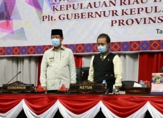 Ketua DPRD Kepri Jumaga Nadeak SH menggelar ,Rapat Paripurna DPRD Kepri Tentang Laporan Keuangan Tahun 2019