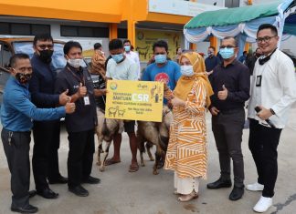 Jelang Idul Adha, bright PLN Batam Salurkan Bantuan CSR Hewan Qurban