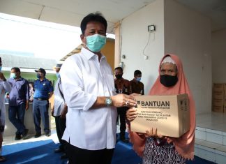Pembagian Bantuan Sembako BP Batam Sambangi Kecamatan Nongsa