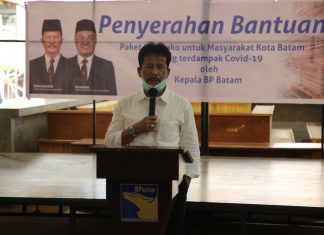 BP Batam Serahkan Bantuan Sembako di Kecamatan Batam Kota