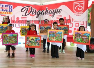 Sambut HUT RI ke-75, Sanggar Seni Trendy Club Gelar Carnaval di Taman Rusa Sekupang
