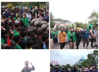 Tolak Omnibus Law, Ribuan Mahasiswa di Batam Demo