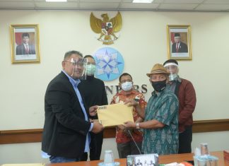 Ketua Umum JMSI Resmi menyampaikan Berkas Pendaftaran Dewan Pers
