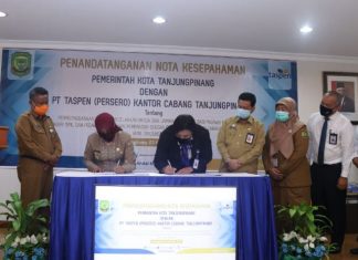 Pemko Tanjungpinang dan PT Taspen Teken Kerja Sama