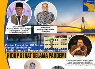 Dukung Pemerintah, BP Batam Gelar Webinar Bimbingan dan Pencerahan “Hidup Sehat Selama Pandemi