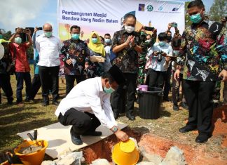 Pembangunan Masjid Bandara Hang Nadim Batam Dimulai